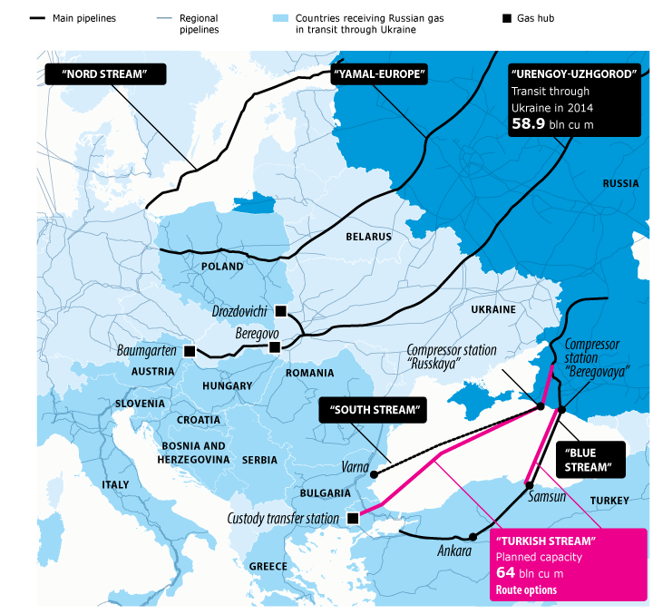 RU Pipelines 2018 Mapa