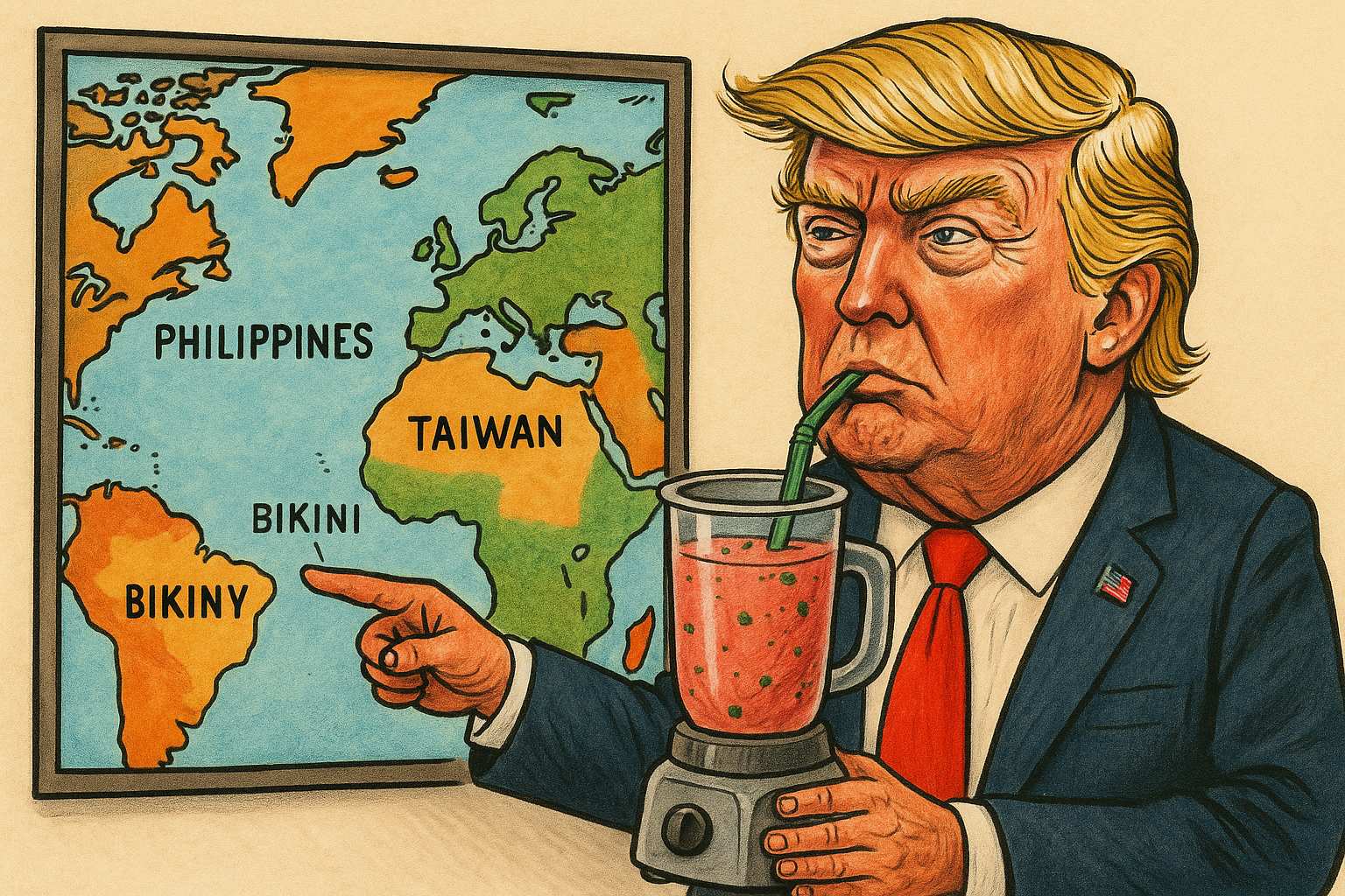 Trump Smoothie S Bikiny A Taipeí Jpg